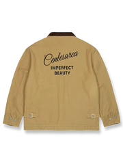 製品画像: ヴィンテージ加工の竹節柄デトロイトジャケットの全体展示