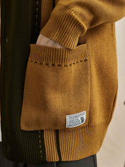 開襟ニットウールカーディガン