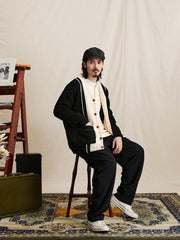 開襟ニットウールカーディガン