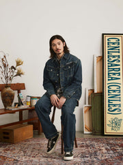 刺繍 ヴィンテージ加工 デニムジャケット