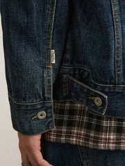 刺繍 ヴィンテージ加工 デニムジャケット