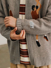 バスケエレメント コーウィッチン カーディガンセーター