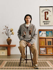 バスケエレメント コーウィッチン カーディガンセーター