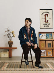 バスケエレメント コーウィッチン カーディガンセーター