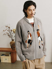 バスケエレメント コーウィッチン カーディガンセーター