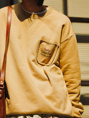 ローズサンドグラステーマ プリントクルーネックスウェット