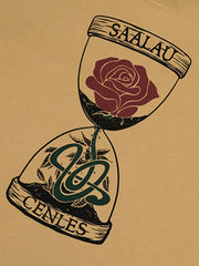 ローズサンドグラステーマ プリントクルーネックスウェット