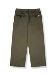 ストレートプリーツツイルコットンパンツの全体展示