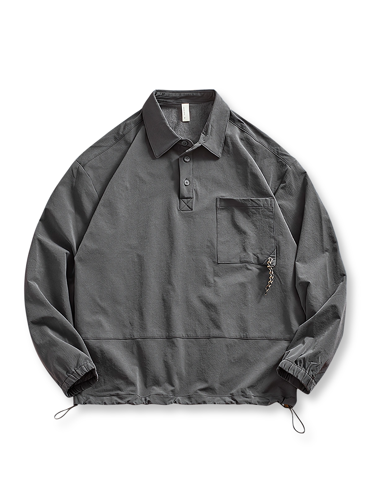 ポロカラーアウトドアシャツジャケットのフロント展示