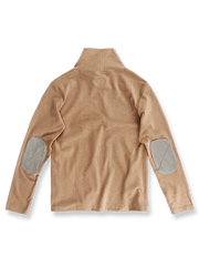 両面フリースのスリムフィットタートルネックインナーのフロント展示