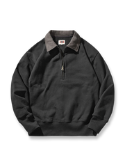 製品画像: アメリカンレトロカラー切り替え襟付きスウェットの全体画像