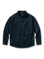 製品画像: ヴィンテージマルチポケットデニムシャツの全体展示