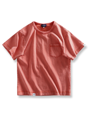 製品画像: 高グラム粗糸コットンヴィンテージウォッシュTシャツ正面