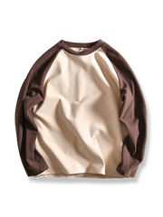 製品画像: ヘビーウェイトのダブルフェイスデロン配色長袖Tシャツの全体展示