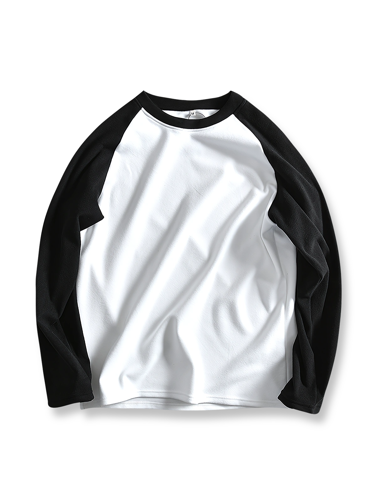 製品画像: ヘビーウェイトのダブルフェイスデロン配色長袖Tシャツの全体展示