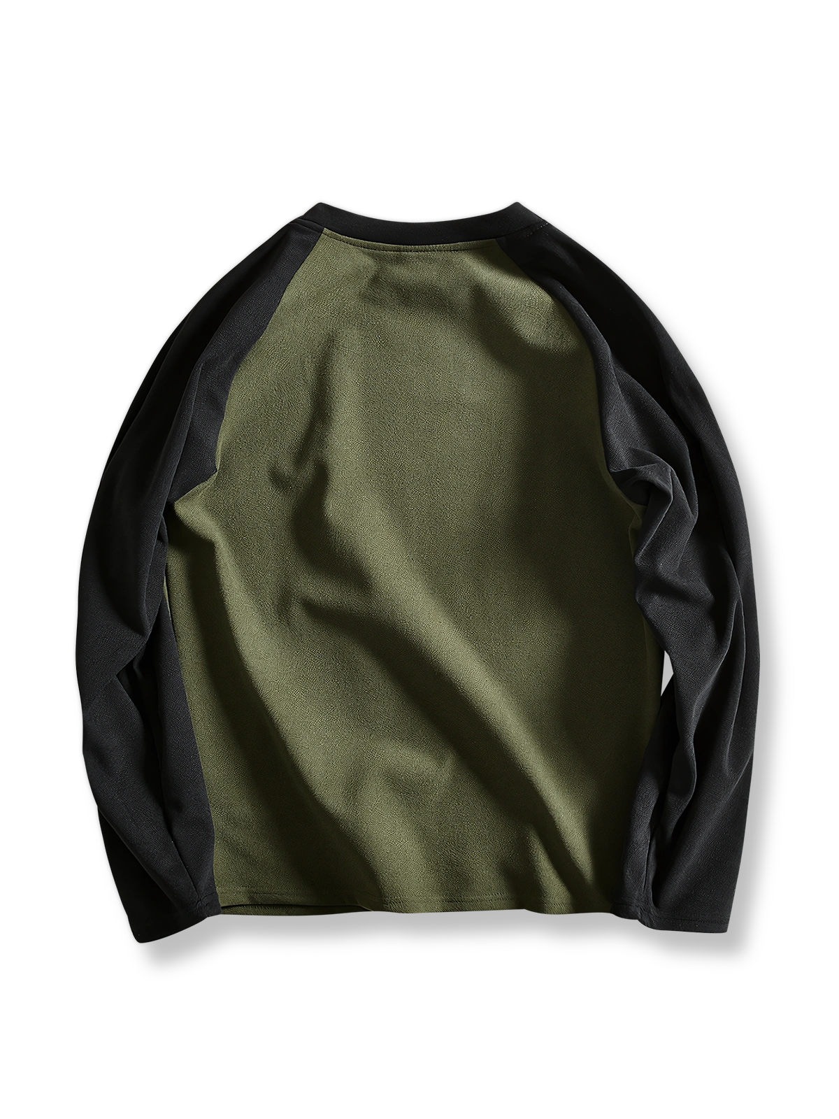 製品画像: ヘビーウェイトのダブルフェイスデロン配色長袖Tシャツの全体展示