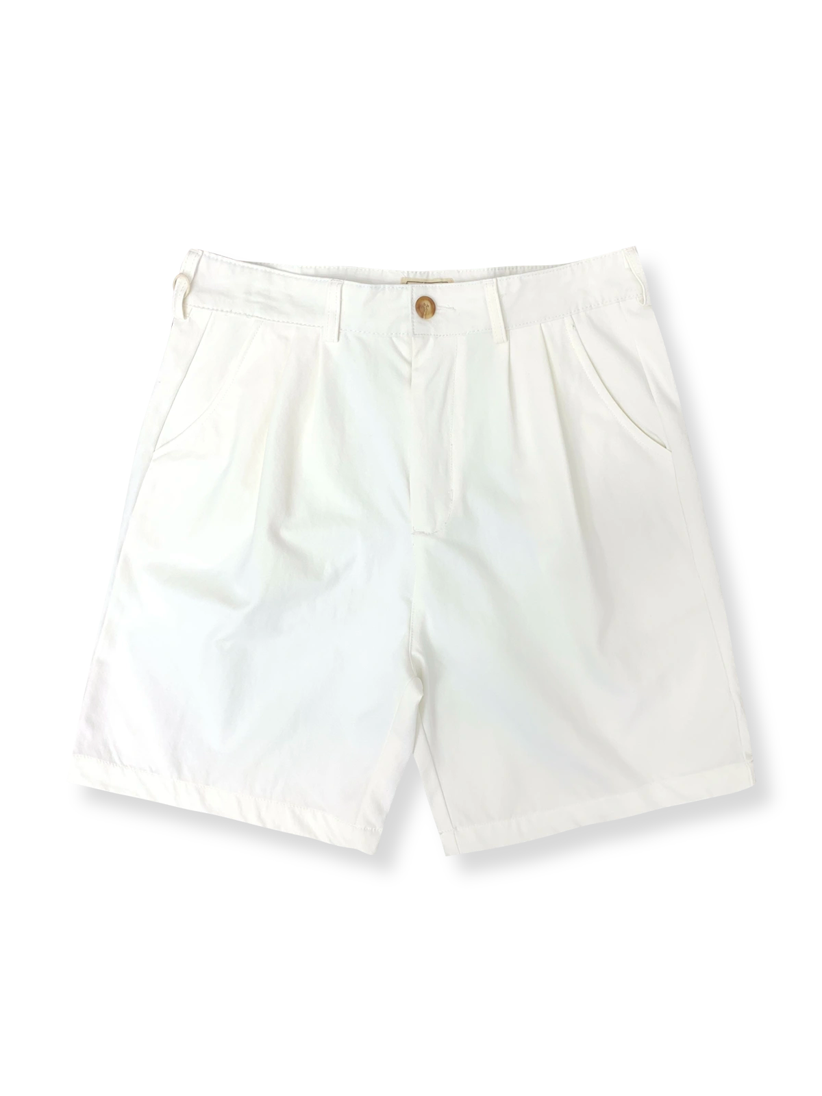 製品画像: クラシックなカラー展開のワイドレッグ5分丈テーラードショーツ