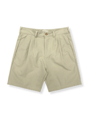 製品画像: クラシックなカラー展開のワイドレッグ5分丈テーラードショーツ