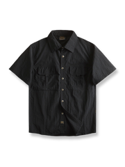 製品画像: 速乾・UVカット機能付きアウトドア用半袖ワークシャツ