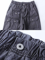 ヴィンテージワークマルチポケットウォッシュドカジュアルパンツ