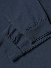 製品画像: ハイキングラビット刺繍クルーネック長袖Tシャツの全体像を正面から撮影した画像
詳細画像: 胸元のラビット刺繍ディテールをクローズアップした画像