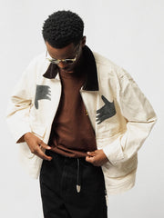 ハンドグラフィックルーズフィットジャケット