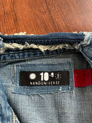 ヴィンテージ 藍染パッチワーク デニムシャツ