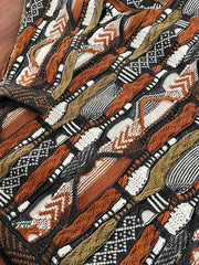 詳細画像: セーターの立体的なゴーヤ柄と編み込みのディテール