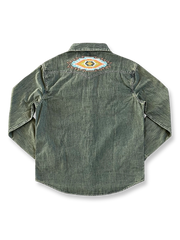 製品画像: ナバホトーテム刺繍ヴィンテージシャツの反面全体