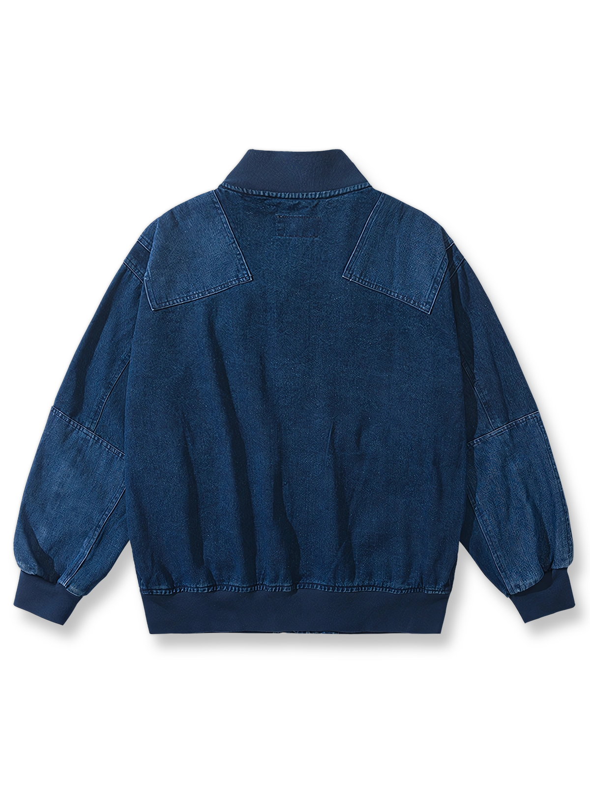製品画像: レトロデニムベースボールジャケットの反面