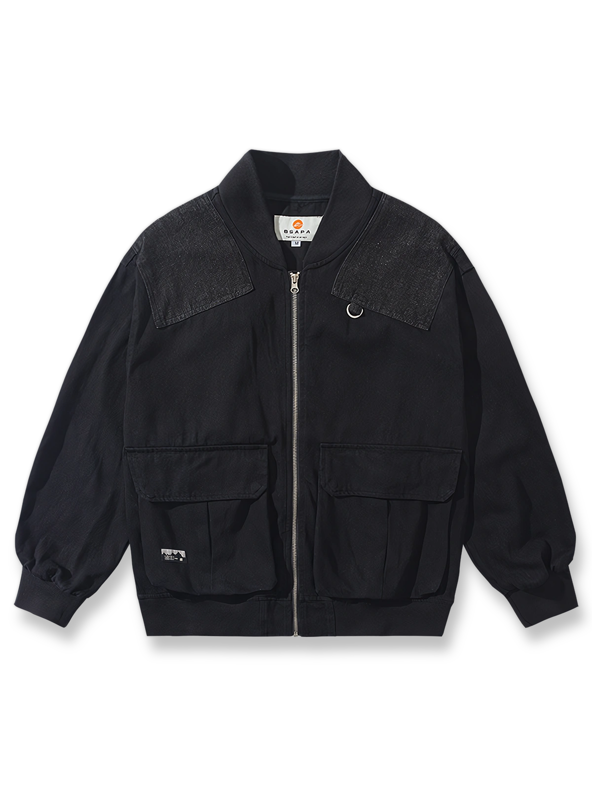 製品画像: レトロデニムベースボールジャケットの正面