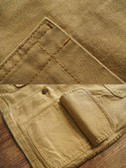 製品画像: 1960年代ヴィンテージスタイルのハンティングジャケット正面、アウトドアファッションに最適なアイテム
詳細画像: 脱着可能なウールインナーとキャンバスハンティングジャケットの詳細、クラシックなデザインと高品質素材のディテール