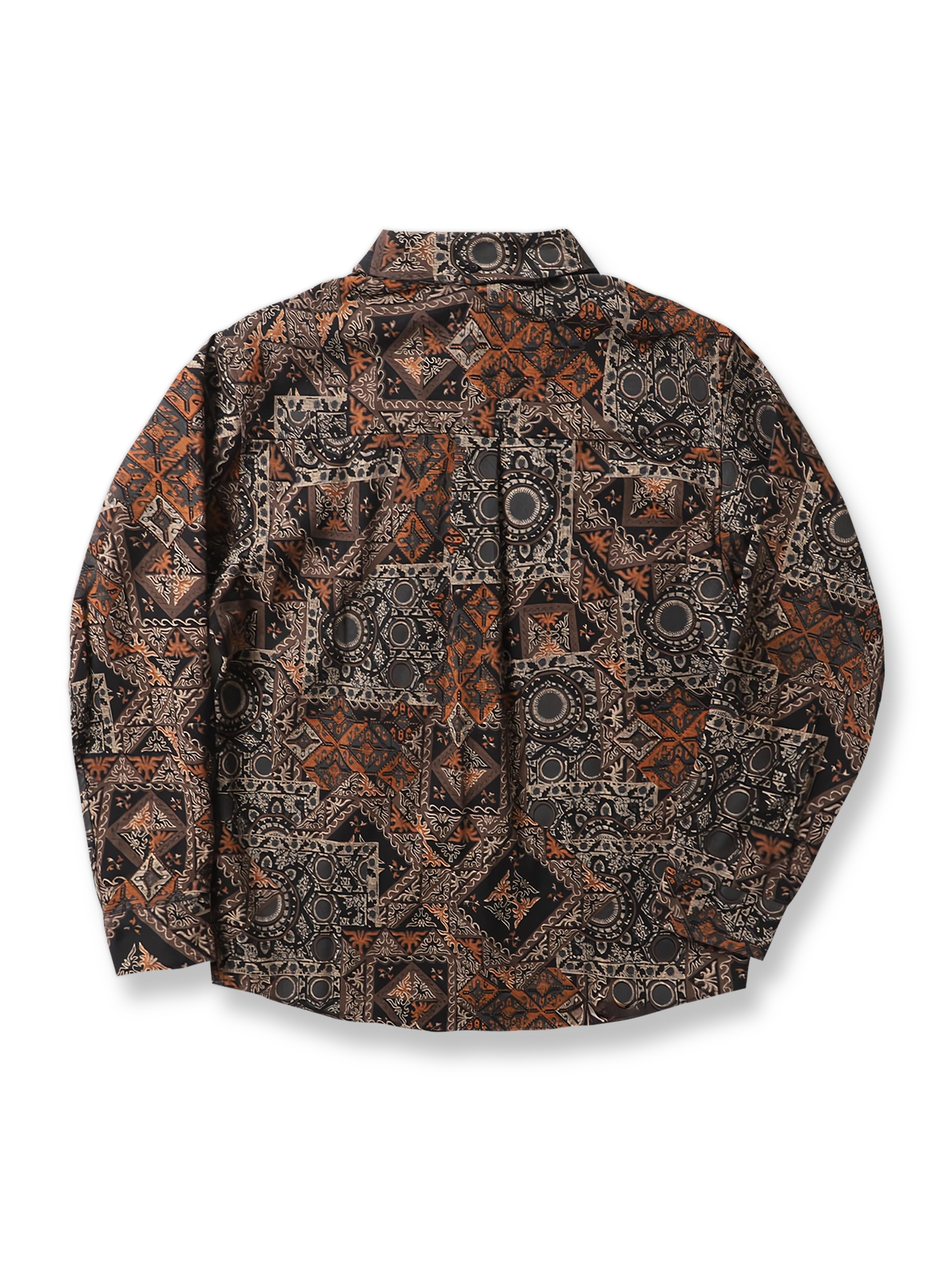 製品画像: レトロ民族風プリント長袖シャツの画像