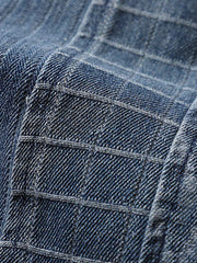 ジャカード織りとウォッシュド加工のテクスチャー詳細