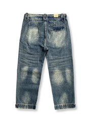 ヘビーウォッシュストレートデニムパンツ