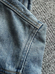 ワークスタイルデニムジャケット 短丈