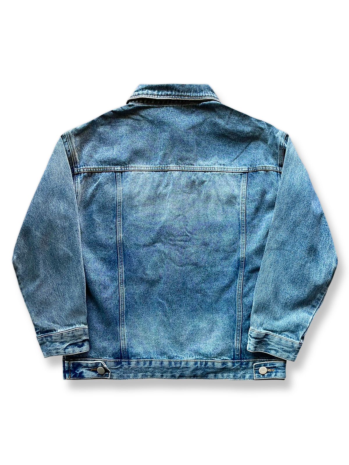 水洗加工ヴィンテージデニムジャケット全体像