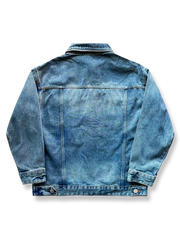 水洗加工ヴィンテージデニムジャケット全体像