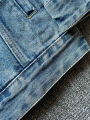 ワークスタイルデニムジャケット 短丈