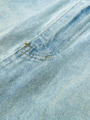 スプラッシュペイント ストレートデニムパンツ