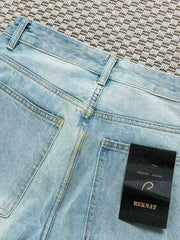 スプラッシュペイント ストレートデニムパンツ