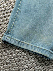 スプラッシュペイント ストレートデニムパンツ