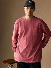 染洗ヴィンテージ加工 長袖Tシャツ