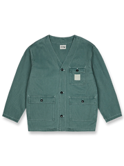 ヴィンテージウォッシュ ノーカラーフィッシングジャケット