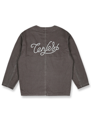 ヴィンテージウォッシュ ノーカラーフィッシングジャケット