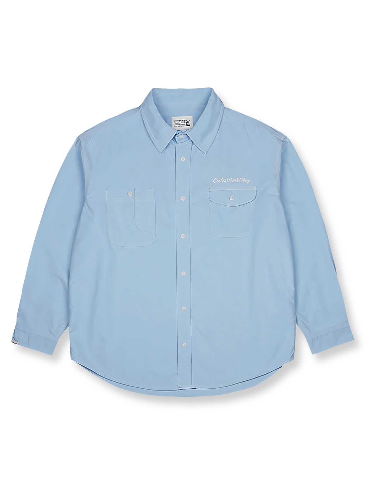 ツール刺繍 ワーク オックスフォードシャツの画像