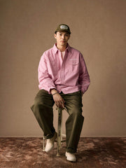 ツール刺繍 ワーク オックスフォードシャツ