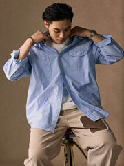 ツール刺繍 ワーク オックスフォードシャツ