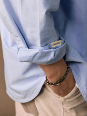 ツール刺繍 ワーク オックスフォードシャツ