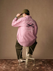 ツール刺繍 ワーク オックスフォードシャツ